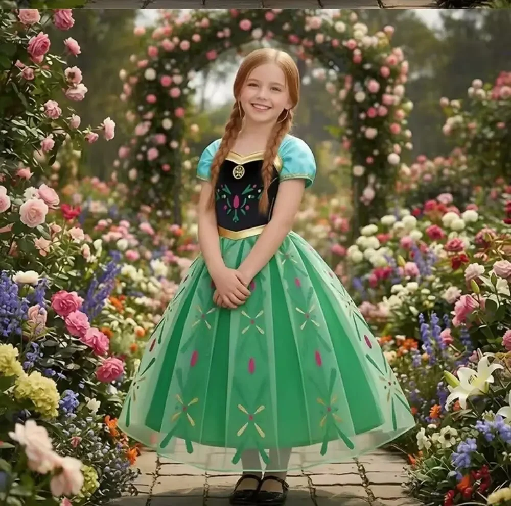 Disney Frozen Princess Anna Halloween Costume Princess Dress Size 4T